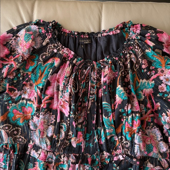 NWOT House of Harlow 1960 Floral Maxi Dress - Pink and Black size L - Picture 6 of 7